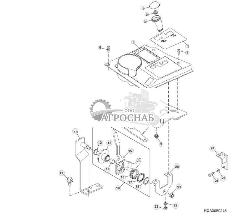 Рычаги переключения PTO, без IVT™ 